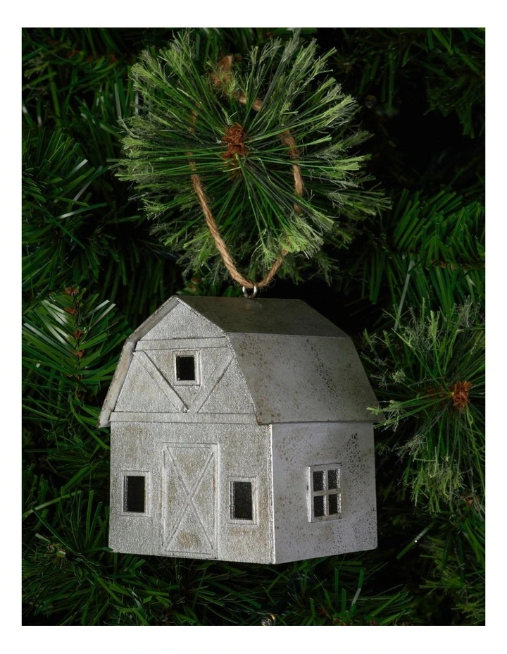Best Sale π Australian House & Garden Eucalyptus Paper Barn House Ornament In Silver π―