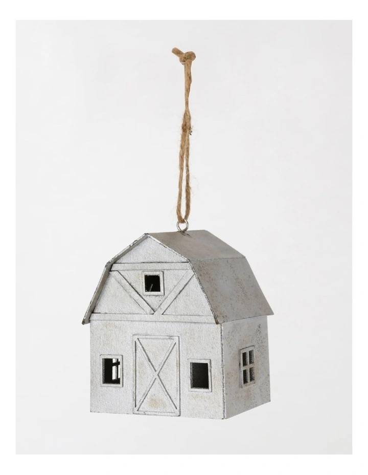 Best Sale π Australian House & Garden Eucalyptus Paper Barn House Ornament In Silver π― - Image 2