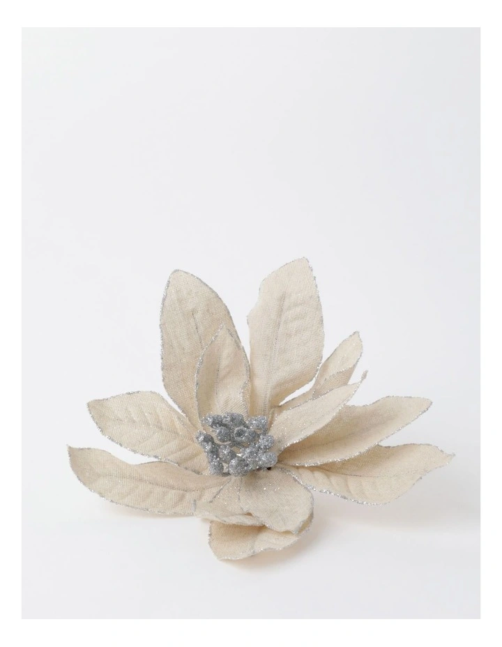 Top 10 π Australian House & Garden Eucalyptus Fabric Poinsettia W/ Glitter ClipNatural: 17cm π - Image 2