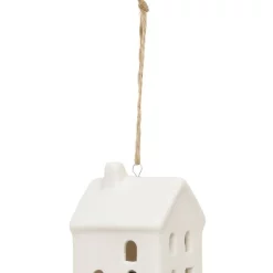 Wholesale 🎉 Australian House & Garden Eucalyptus Ceramic House Hanging Ornament 8cm In White 🎉