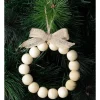 Cheapest 💯 Australian House & Garden Eucalyptus Wooden Bead Wreath OrnamentWhite/Natural: 10cm ✔️