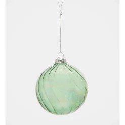 Brand new 🤩 Australian House & Garden Eucalyptus Glass Swirled Bauble 8cm In Green 😍