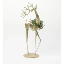 Cheap ๐ฏ Myer Giftorium Heirloom Metal Antiqued Small Reindeer In Gold ๐ฅฐ
