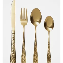 Cheap ๐ฅ Heritage Maria Embossed Cutlery Set 24pc In Gold ๐