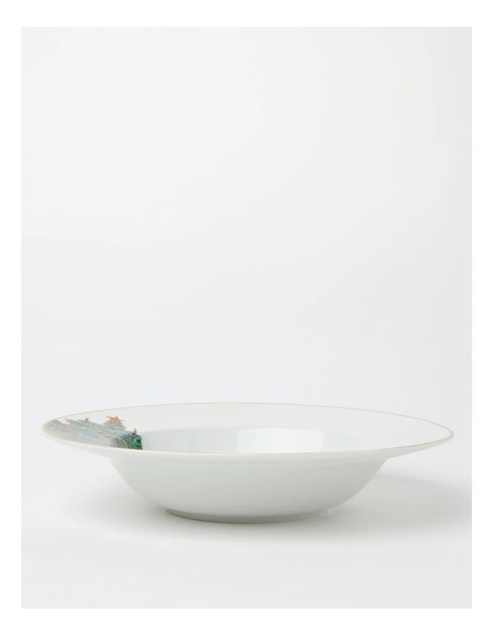 Promo π Heritage Heirloom π Christmas Festive Deep Serving Bowl Green In Green/White βοΈ