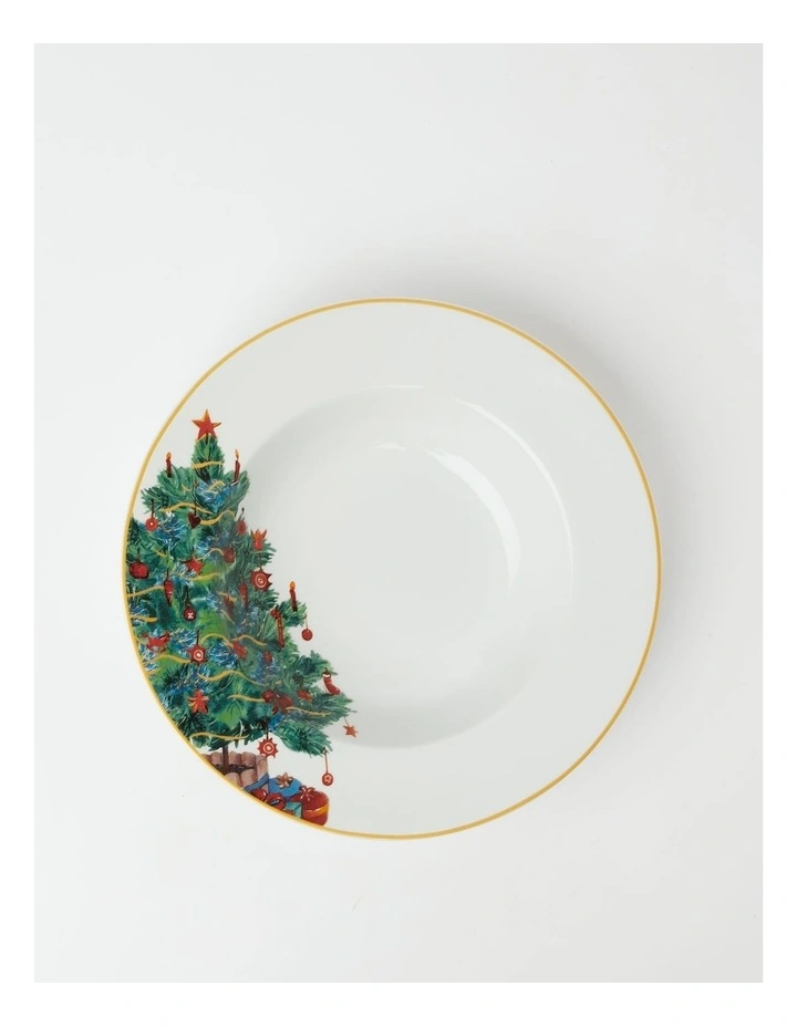 Promo π Heritage Heirloom π Christmas Festive Deep Serving Bowl Green In Green/White βοΈ - Image 2