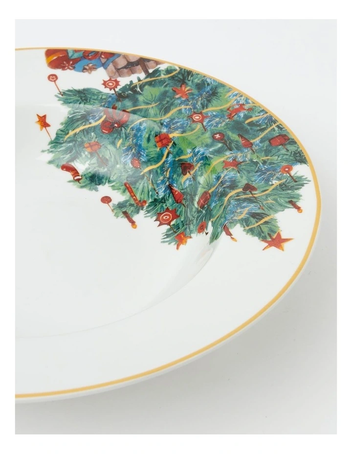 Promo π Heritage Heirloom π Christmas Festive Deep Serving Bowl Green In Green/White βοΈ - Image 3