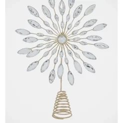 Best reviews of 😉 Myer Giftorium Luxe Champagne Gem & Glitter Snowflake Tree Topper 🛒