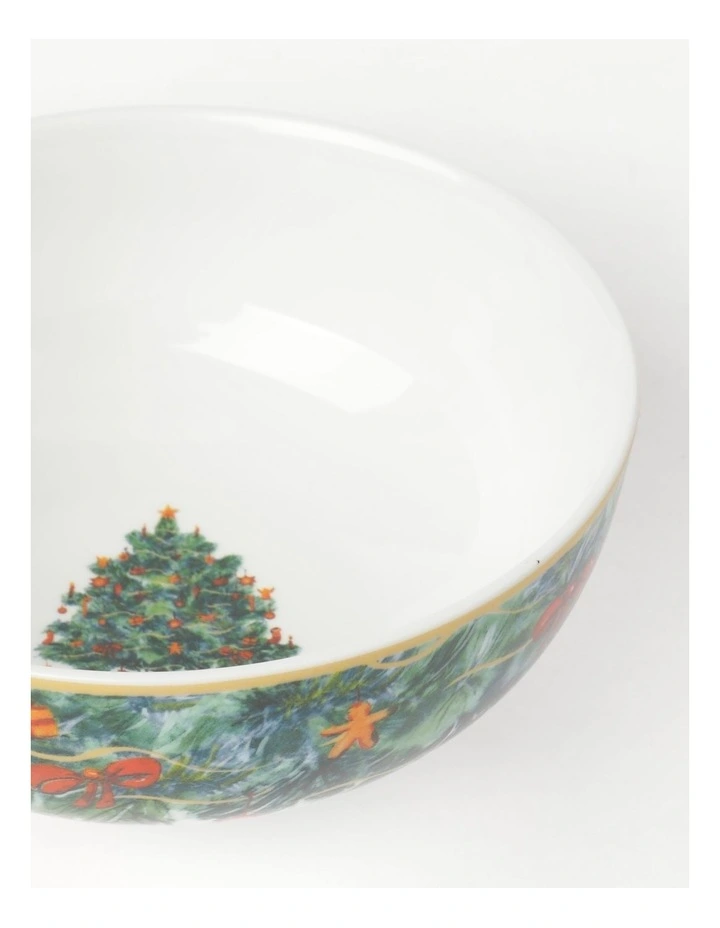 Best reviews of π Heritage Heirloom π Christmas Festive Cereal Bowl Set Of 4 In Green/White β¨ - Image 4