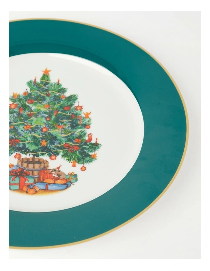 Best deal β€οΈ Heritage Heirloom π Christmas Festive Charger Plate Small Treein Green/White π - Image 3