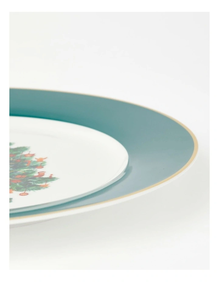 Best deal β€οΈ Heritage Heirloom π Christmas Festive Charger Plate Small Treein Green/White π - Image 4