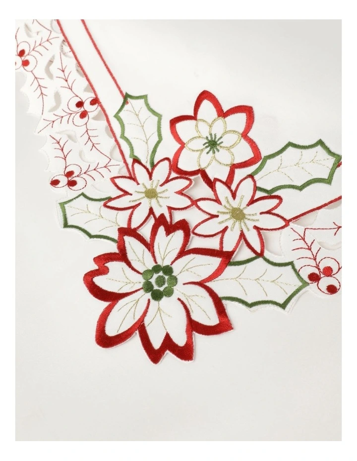 Discount π€© Heritage Berry Lace Table Cloth In White/Red β - Image 3