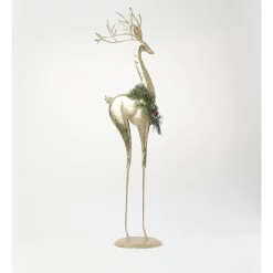 Coupon ⌛ Myer Giftorium Heirloom Metal Antiqued Large Reindeer In Gold ⌛