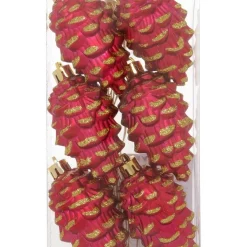 Hot Sale 🧨 Myer Giftorium Heirloom Set Of 6 Pinecone Hanging Ornaments 🤩