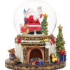 Best deal 🧨 Myer Giftorium Heirloom 18cm Led Resin Santa Decorative Base Musical Globe 🎉