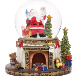Best deal 🧨 Myer Giftorium Heirloom 18cm Led Resin Santa Decorative Base Musical Globe 🎉