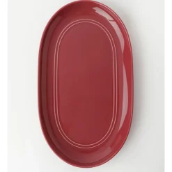 Best Pirce ⌛ Heritage Avenue Oval Platter Red 🧨