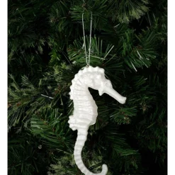 Deals 👍 Myer Giftorium Luxe Acrylic Pearlised Seahorse Ornament 3 Pack In White 🛒