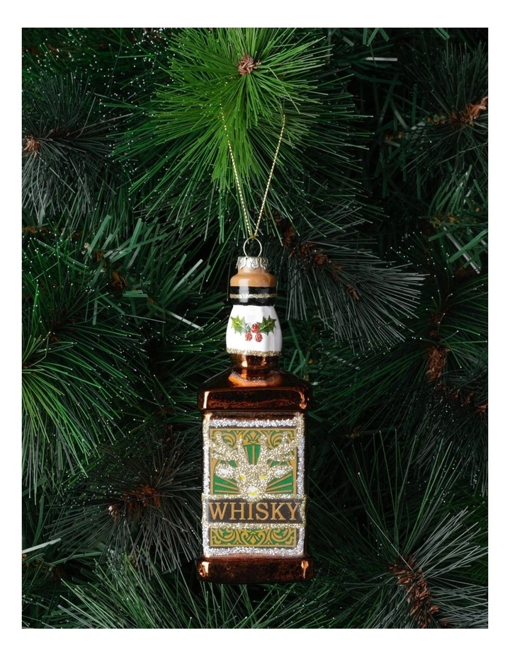 Best deal π₯° Myer Giftorium Heirloom Glass Whisky Bottle OrnamentBrown: 13cm π§¨