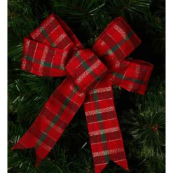 Best deal 🔥 Myer Giftorium Heirloom Fabric Tartan Ribbon Clip 22cm In Red 🔔