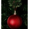 Best Pirce ⭐ Myer Giftorium Heirloom Plastic Ribbed Bauble In Red 😀
