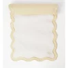 Hot Sale 🎁 Heritage Florence Scalloped Edge Table Runner With Gold Rim ⌛