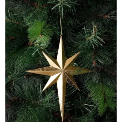 Outlet 👏 Myer Giftorium Heirloom Paper Star Ornament 11cm In Gold 😀