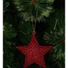 Brand new 🎁 Myer Giftorium Heirloom Glitter Star Ornament 9cm In Red 🔥
