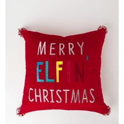 Buy ⌛ Myer Giftorium Merry & Bright Elfin' ❄ Christmas 50x50cm Cushion In Red 🛒