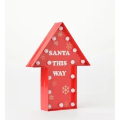 Best reviews of 🤩 Myer Giftorium Merry & Bright 16L Paper Gloss Arrow Sign B/O LED Decoration: Red30cm 😀