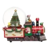 Discount 👍 Myer Giftorium Heirloom 120mm Red Train Xmas Tree Inside Wind Up Music Globe ✔️