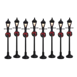 Wholesale ⭐ Lemax Gas Lantern Street Lamp, Set Of 8, B/O (4.5V) 🔥