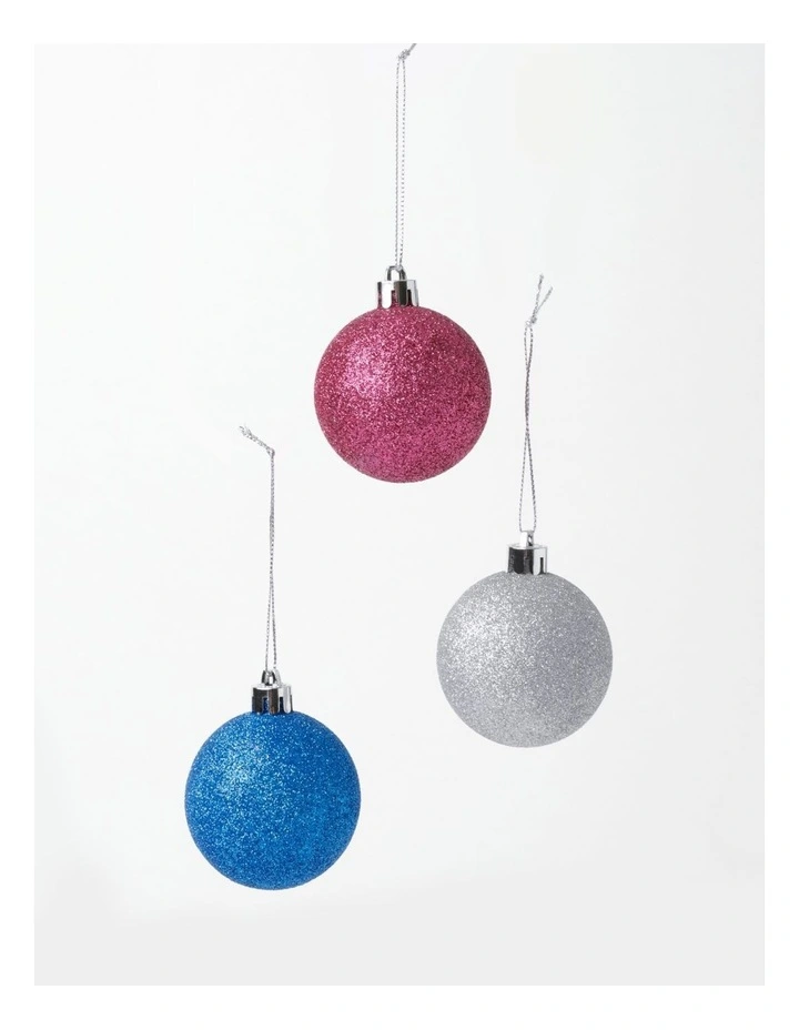 Best deal π Myer Giftorium MB 10 Pk Shatterproof BaublesRainbow: 6cm π - Image 2