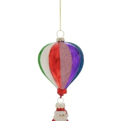 New 🤩 Myer Giftorium Merry & Bright Hot Air Balloon Santa Hanging Ornament 💯