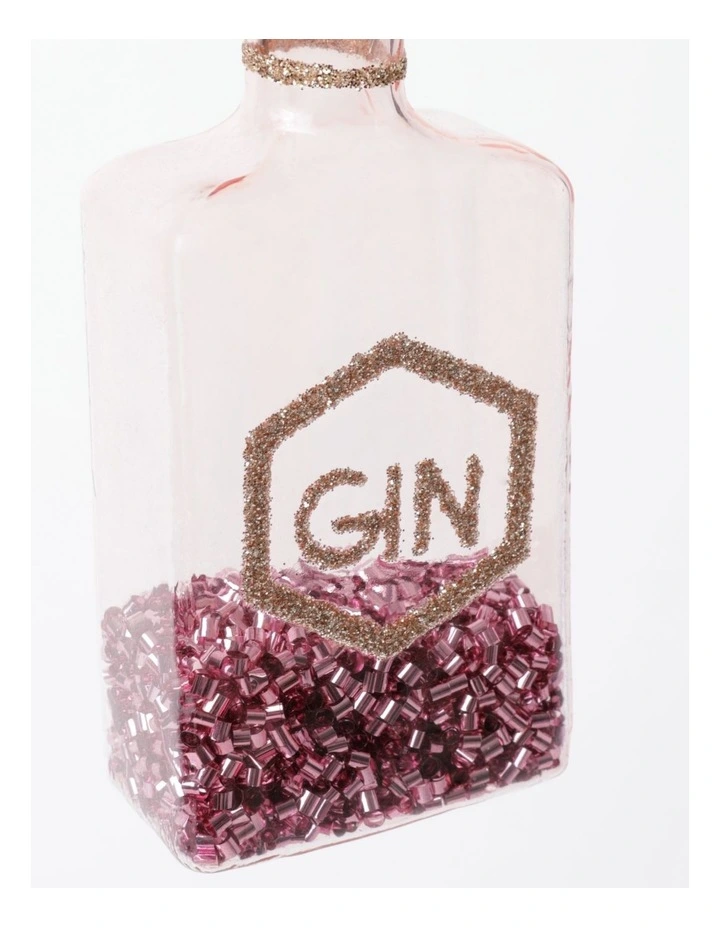 Budget β Myer Giftorium Merry & Bright Glass Berry Gin Bottle OrnamentPink: 11cm β€οΈ - Image 3
