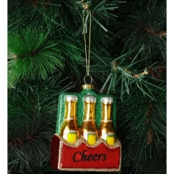 Best reviews of 🥰 Myer Giftorium Merry & Bright Glass Case Of Beer Ornament: Multi: 11cm ❤️