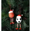 Budget ⌛ Myer Giftorium Merry & Bright Assorted Resin Sporty Ball W/Hat & Elf Legs OrnamentMulti: 11cm 😉