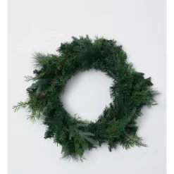 Best reviews of ✔️ Myer Giftorium Modern Holiday Faux Cedar And Needle Pine Wreath 60cm In Green ⌛