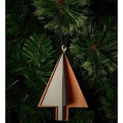 Outlet 😉 Myer Giftorium Modern Holiday Wooden Tri-Coloured 3D Tree Ornament 11 Cm In Multi 😍