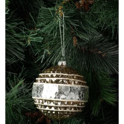 Best Pirce ๐ Australian House & Garden Eucalyptus Glass Pressed Cube W/ Mirrored Band BaubleSilver/Natural: 10cm ๐ฏ