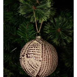 Budget ๐ฅฐ Myer Giftorium Modern Holiday Glass Yarn Skein Bauble 10 Cm In Copper ๐