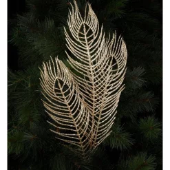 Buy 🌟 Myer Giftorium Luxe Glittered Peacock Feather Spray Pick 70cm In Champagne 😍