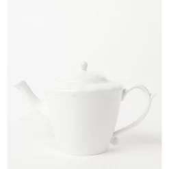 Flash Sale π Heritage Scalloped Teapot White π