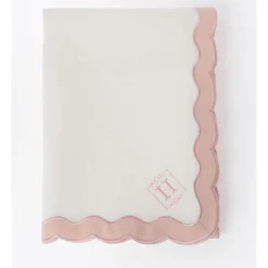 Best reviews of 😍 Heritage Florence Scalloped Edge Tablecloth In Pink/White ✨