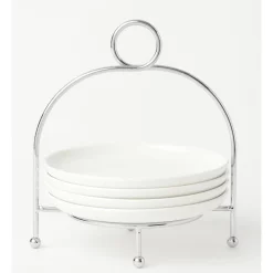 Best Pirce 👏 Heritage Tea Party Serving Stand Set Of 4 Plates 👍