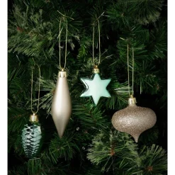 Deals ✨ Myer Giftorium Luxe Small Shatterproof Ornaments 20 Pack In Champagne/Mint 😀