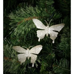 Outlet 🔥 Myer Giftorium Luxe 8-pk Petite Glittered Butterfly Clips In Champagne 👏
