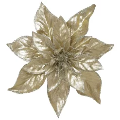Wholesale 👏 Myer Giftorium Luxe Foil Faux Poinsettia & Gems Clip Ornament ✔️