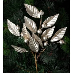 Budget ⭐ Myer Giftorium Luxe Faux Pomegranate & Leaves Spray PickChampagne: 50 Cm 😉