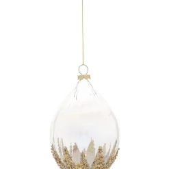 Hot Sale 🥰 Myer Giftorium Luxe Dripping Sequin & Bead Teardrop Hanging Ornament 😀
